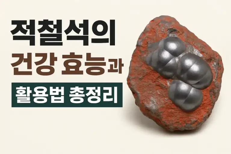 적철석의 건강 효능과 활용법 총정리