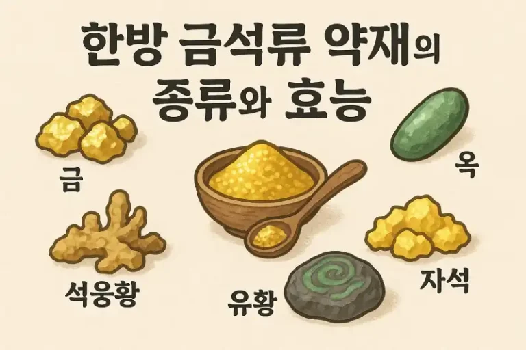 한방 금석류 약재의 종류와 효능