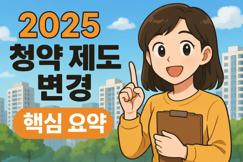 2025 청약 제도 변경 핵심 요약