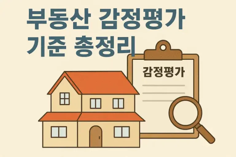 부동산 감정평가 기준 총정리
