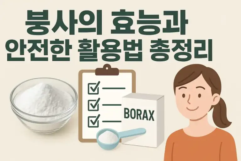 붕사의 효능과 안전한 활용법 총정리