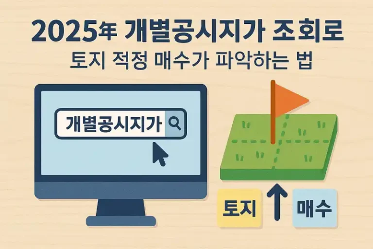 2025년 개별공시지가 조회로 토지 적정 매수가 파악하는 법