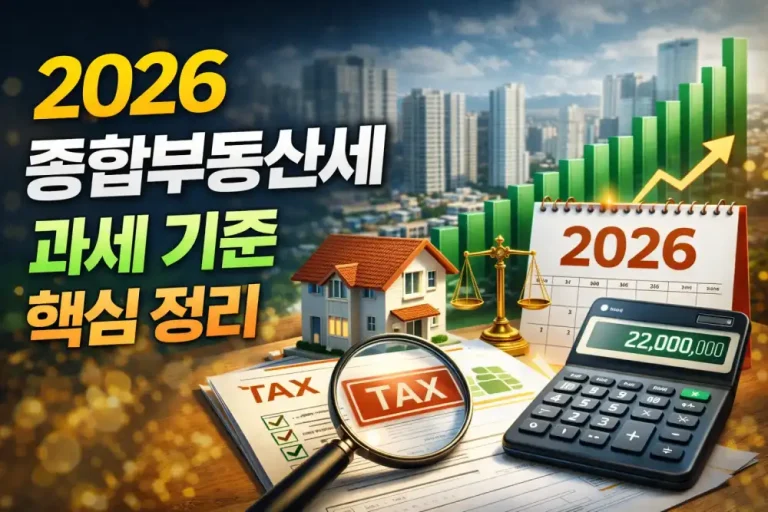2026 종합부동산세 과세 기준 핵심 정리