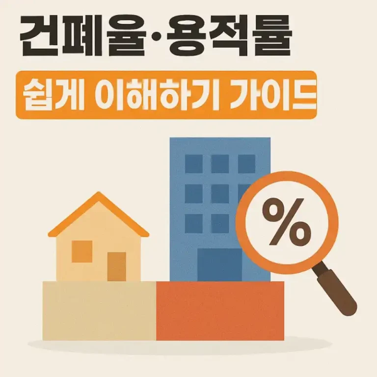 건폐율·용적률 쉽게 이해하기 가이드