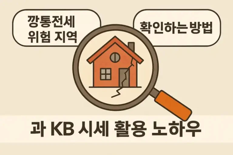 깡통전세 위험 지역 확인하는 방법과 KB 시세 활용 노하우