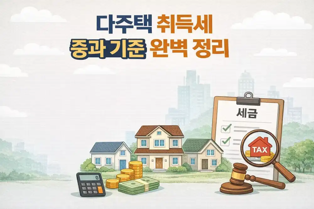 다주택 취득세 중과 기준 완벽 정리