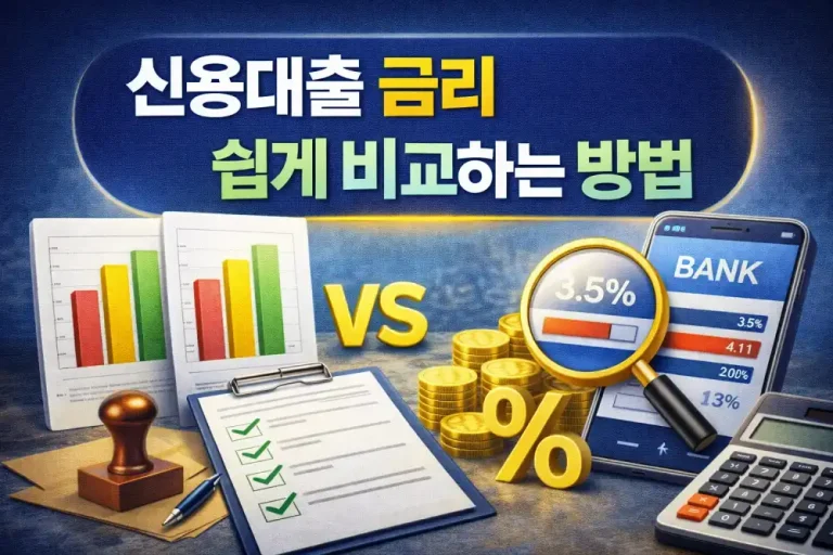 신용점수 올려서 대출금리 낮추는 꿀팁