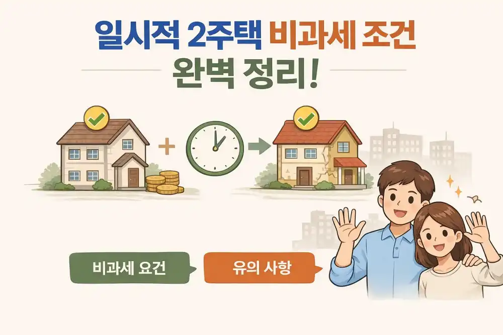 일시적 2주택 비과세 조건 완벽 정리!