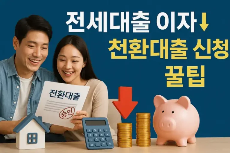 전세대출 이자 줄이는 전환대출 신청 꿀팁