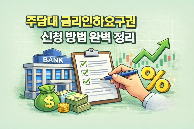 주담대 금리인하요구권 신청 방법 완벽 정리