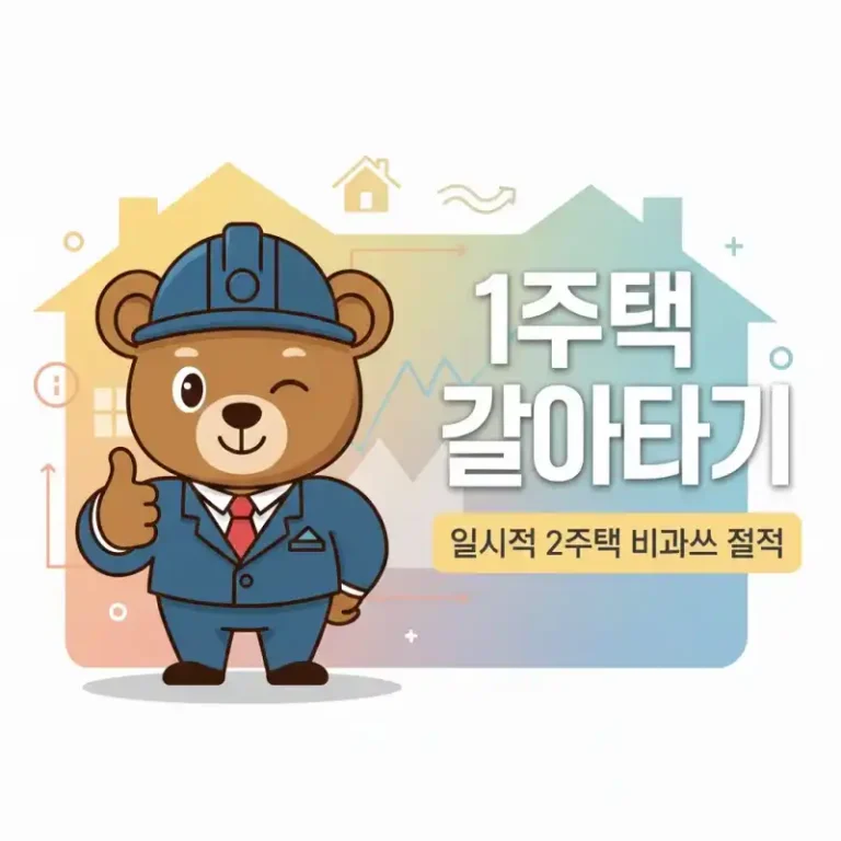 1주택 갈아타기 시 일시적 2주택 비과세 전략