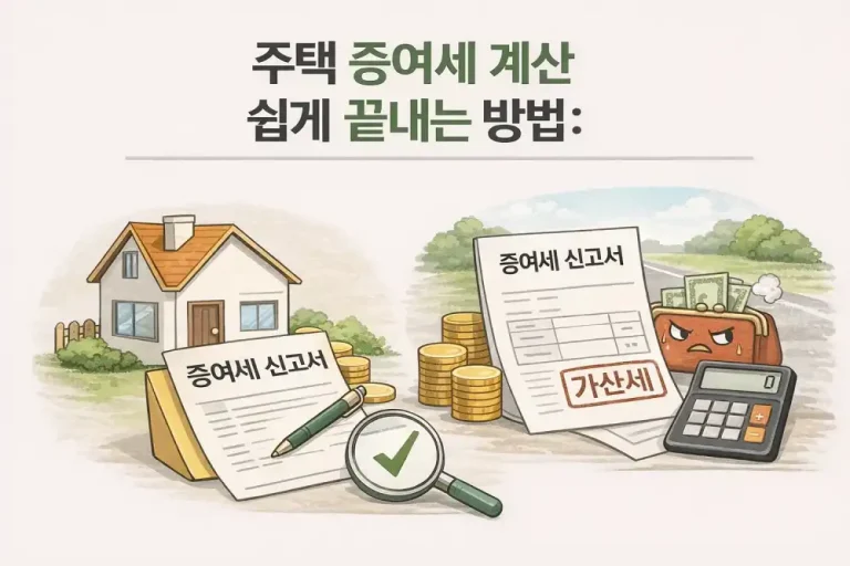 주택 증여세 계산 쉽게 끝내는 방법