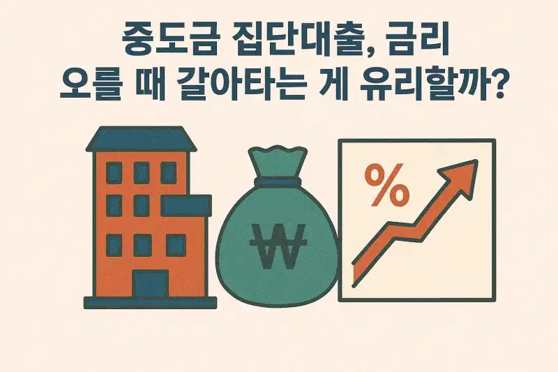 중도금 집단대출, 금리 오를 때 갈아타는 게 유리할까?