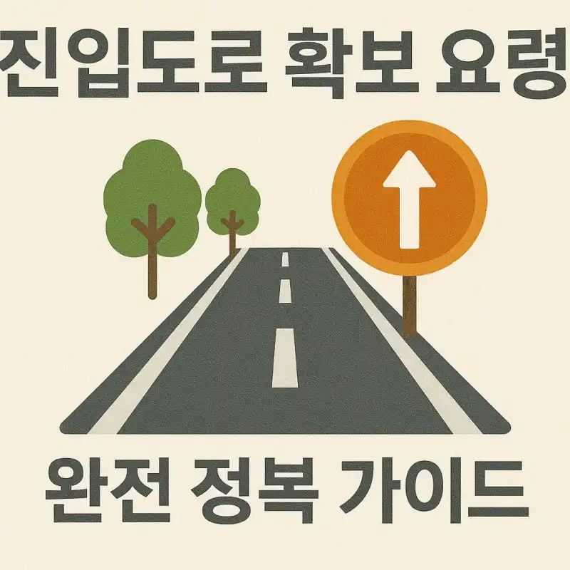 진입도로 확보 요령 완전 정복 가이드