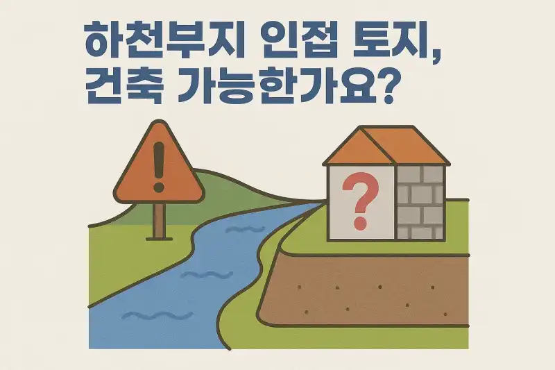 하천부지 인접 토지, 건축 가능한가요?