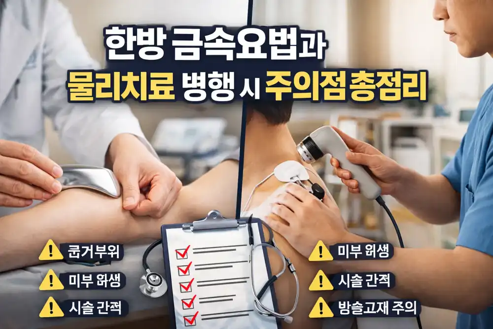 한방 금속요법과 물리치료 병행 시 주의점 총정리