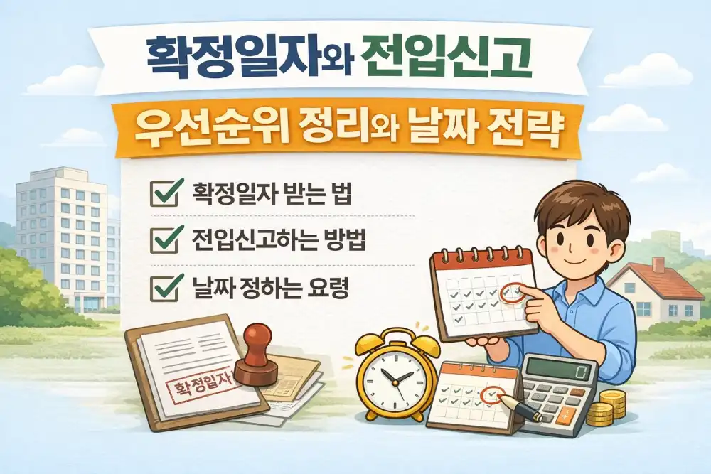 확정일자와 전입신고, 우선순위 정리와 날짜 전략