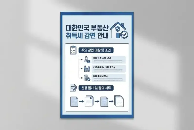 부동산 취득세 면제 받을 수 있을까?(취득세 면제 대상 총정리)