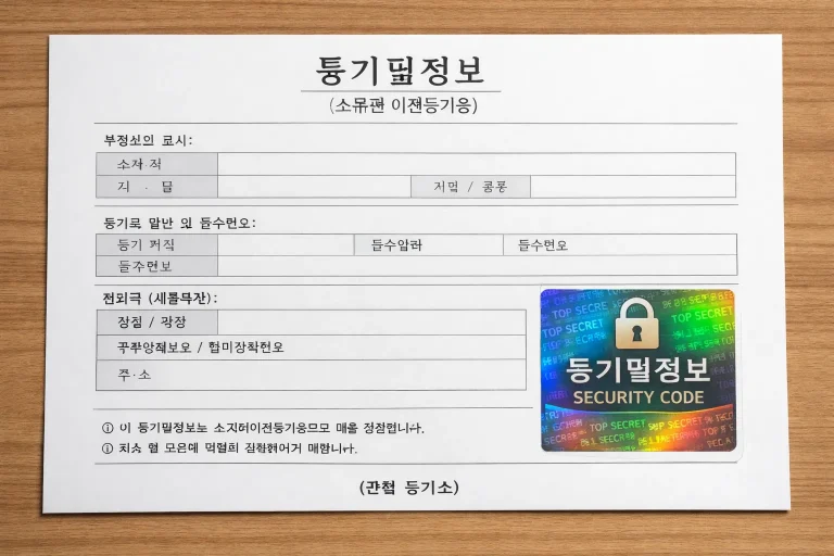 등기필정보 분실했나요? 집문서 없어도 괜찮아요