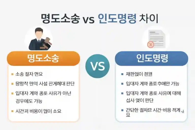 명도 빨리 받으려면? (명도소송 vs 인도명령 완벽 비교!)