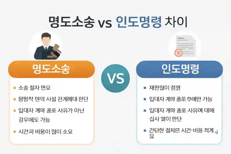명도 빨리 받으려면? (명도소송 vs 인도명령 완벽 비교!)