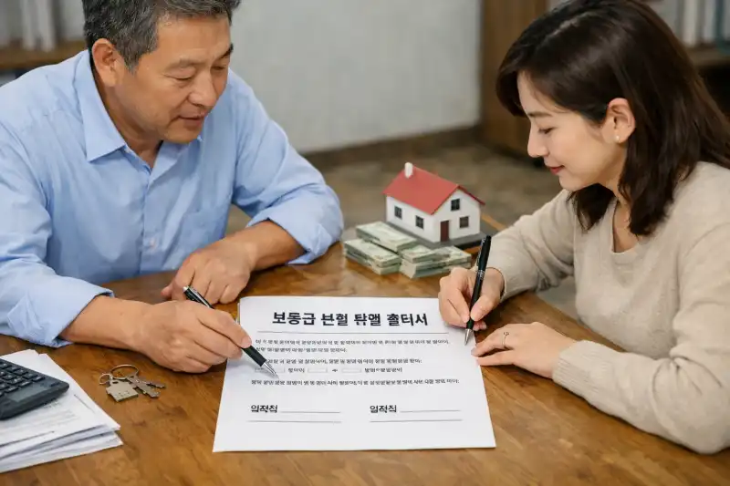 보증금 일부만 받았을 때 합의서 작성법