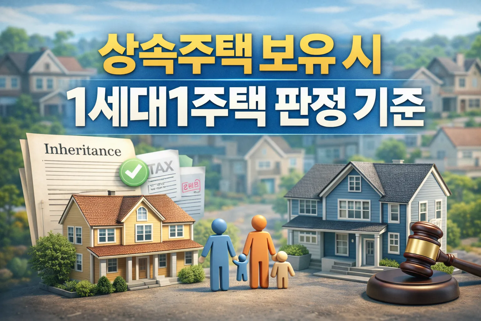 상속주택 보유 시 1세대1주택 판정 기준