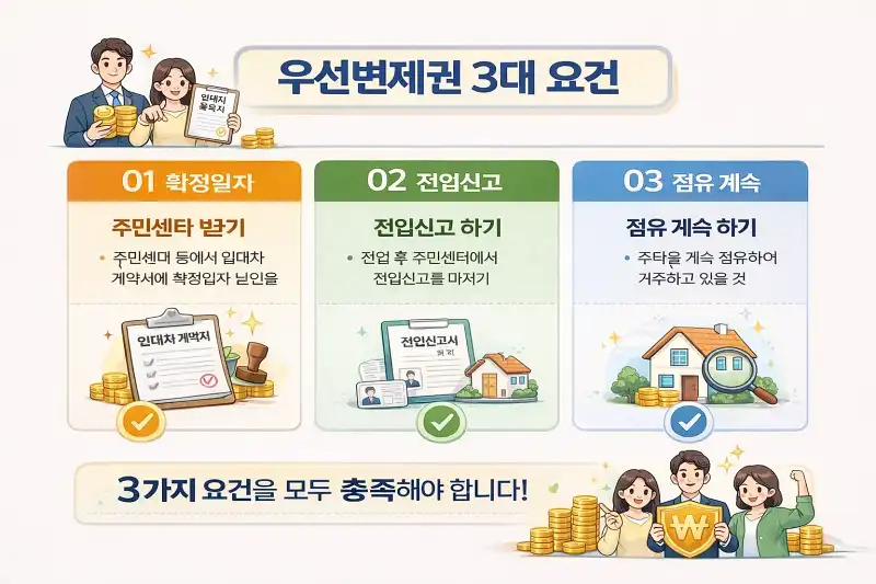 전세보증금 우선변제권 요건 완벽 정리