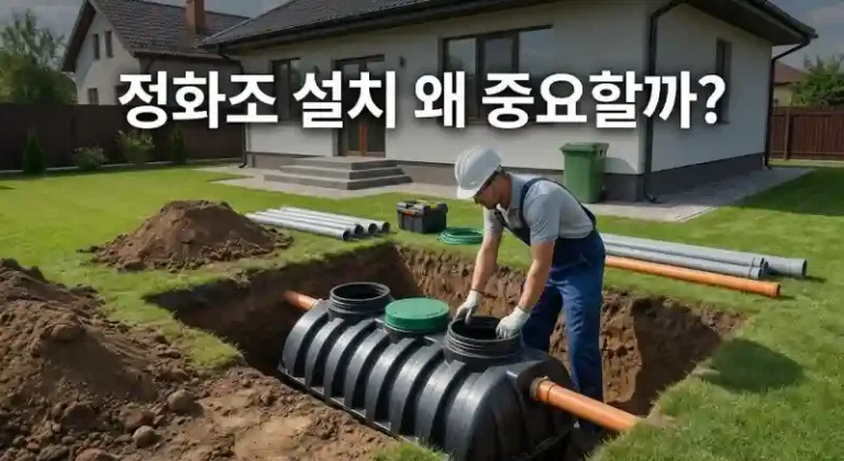 정화조 설치 왜 중요할까