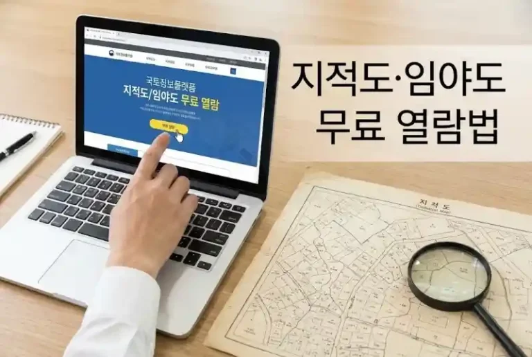 지적도·임야도 무료 열람법