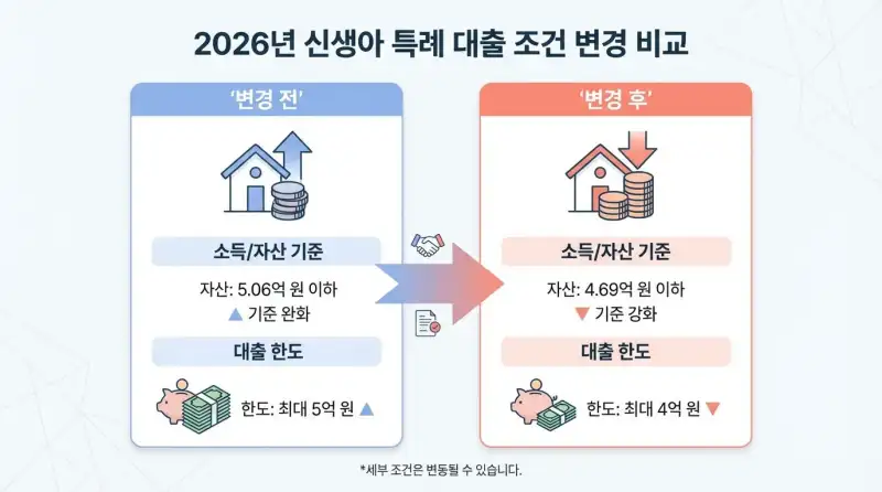 신생아 특례대출 조건 완화 2026년 변경사항, 직접 알아보고 정리한 현실 가이드