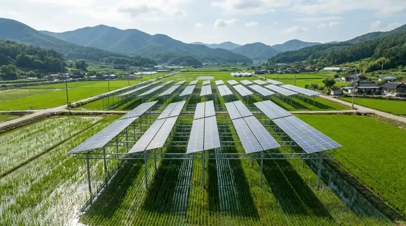 밭 위에 태양광 올렸더니 작물 수확량이 82%나 유지됐습니다
