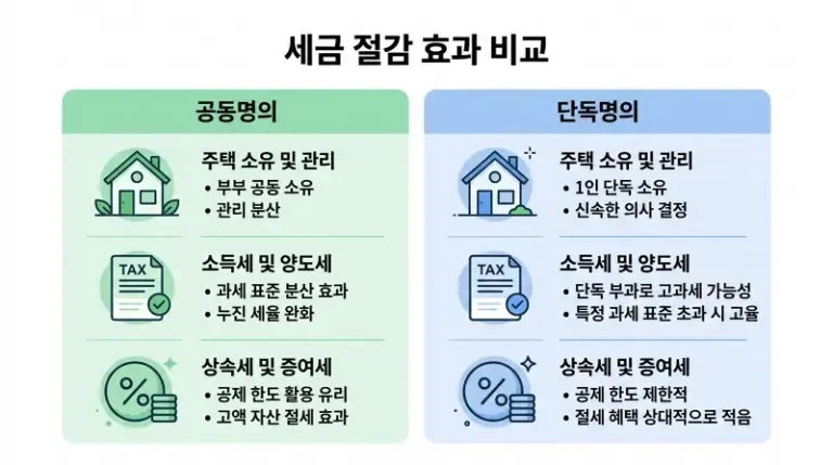 세금 절감 효과 비교