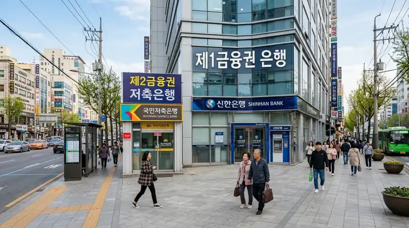 제1금융권 vs 제2금융권 건물 비교