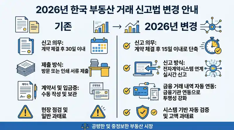 2026년 부동산 거래 신고법 변경
