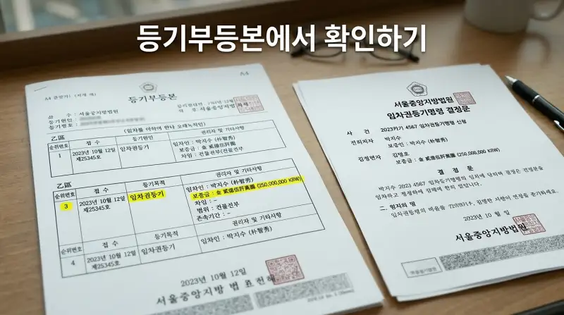 등기부등본에서 확인하기