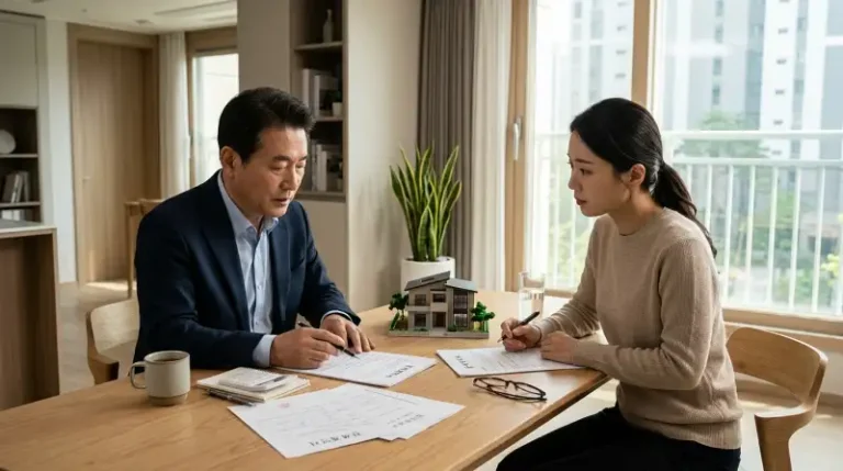 임대인-임차인 상담 장면