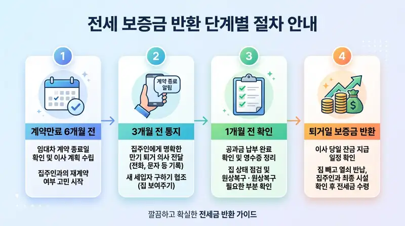 전세 보증금 반환 타임라인