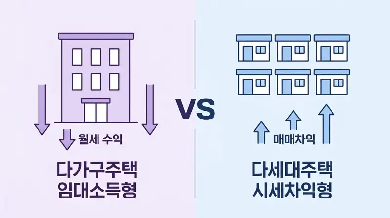 투자 유형 비교 일러스트