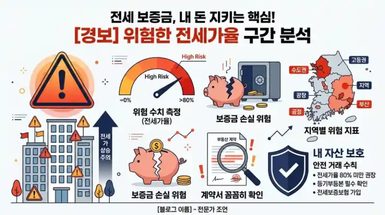 전세가율 위험지역 총정리