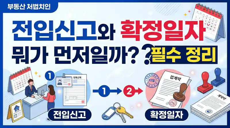 전입신고와 확정일자 뭐가 먼저일까? 필수 정리