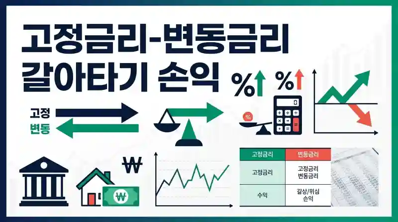 고정금리 변동금리 갈아타기 손익 얼마