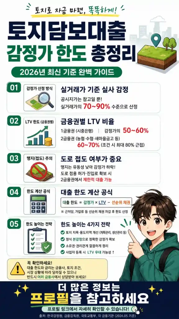 토지담보대출 감정가 한도 얼마나 나올까?